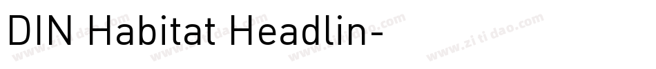DIN Habitat Headlin字体转换